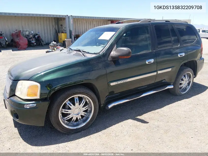 2003 GMC Envoy Slt VIN: 1GKDS13S832209708 Lot: 45281264