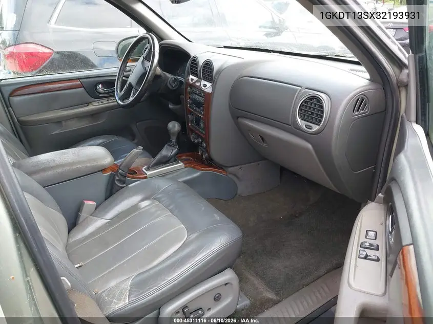 2003 GMC Envoy Slt VIN: 1GKDT13SX32193931 Lot: 45311116