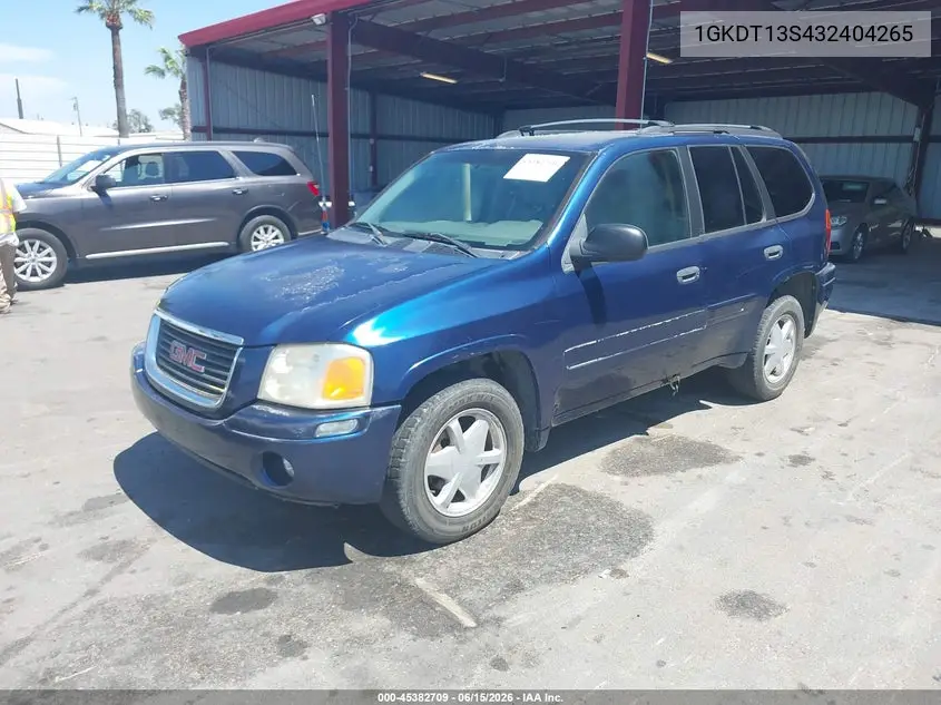 2003 GMC Envoy Sle VIN: 1GKDT13S432404265 Lot: 45382709