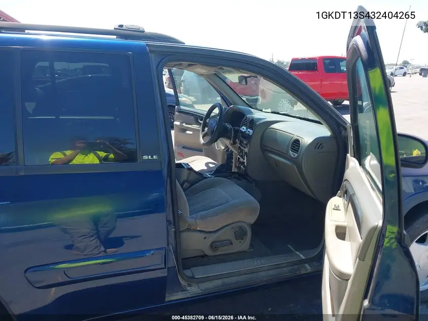 2003 GMC Envoy Sle VIN: 1GKDT13S432404265 Lot: 45382709