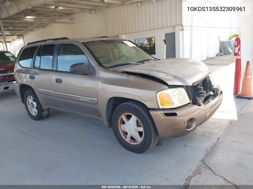 2003 GMC Envoy Sle VIN: 1GKDS13S532309961 Lot: 45392366