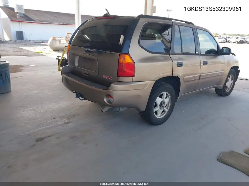 2003 GMC Envoy Sle VIN: 1GKDS13S532309961 Lot: 45392366