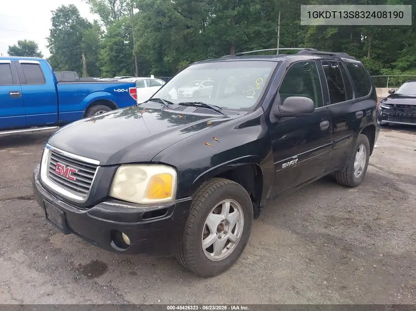 2003 GMC Envoy Sle VIN: 1GKDT13S832408190 Lot: 45426323