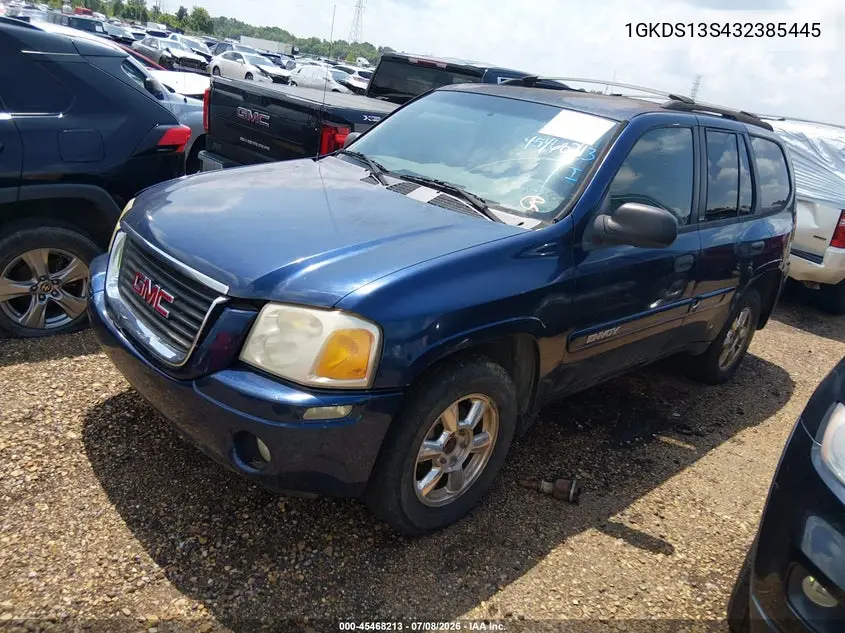 2003 GMC Envoy Sle VIN: 1GKDS13S432385445 Lot: 45468213