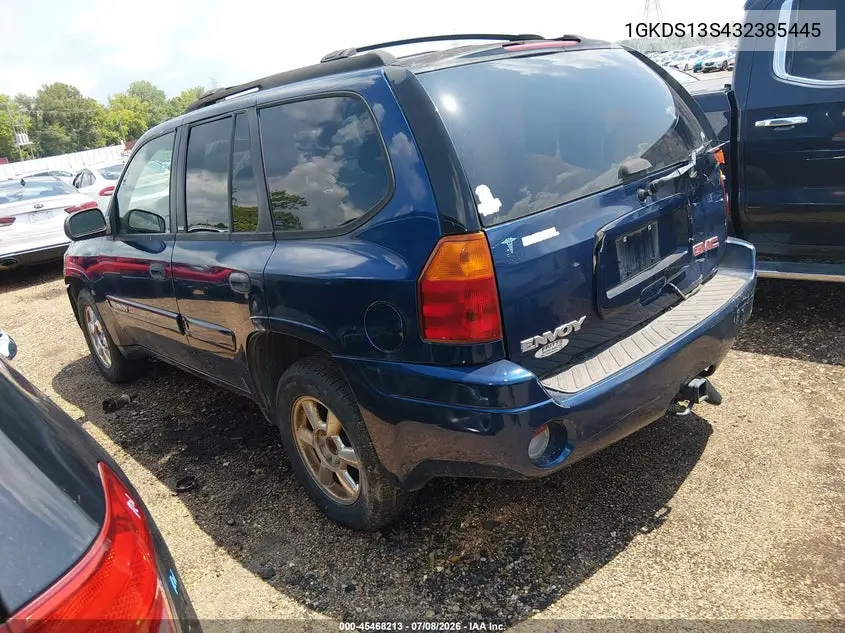 2003 GMC Envoy Sle VIN: 1GKDS13S432385445 Lot: 45468213