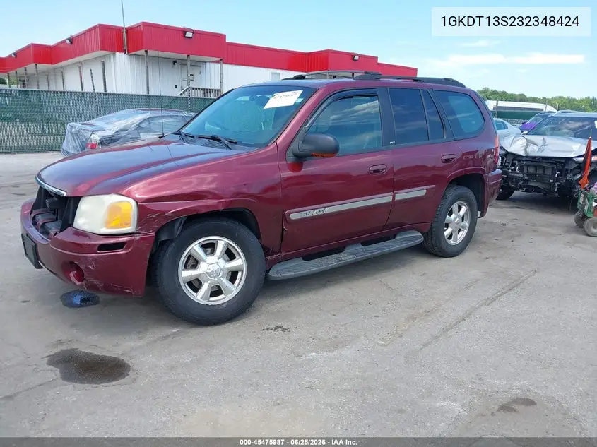 2003 GMC Envoy Slt VIN: 1GKDT13S232348424 Lot: 45475987