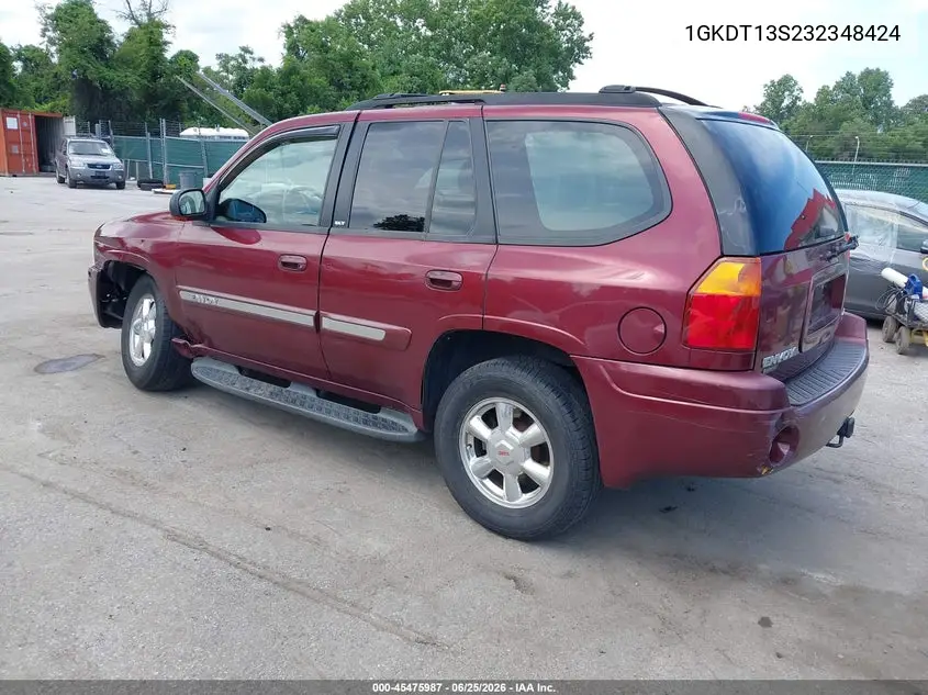 2003 GMC Envoy Slt VIN: 1GKDT13S232348424 Lot: 45475987