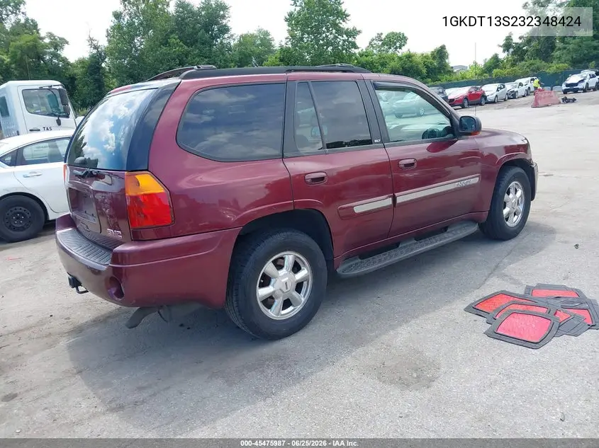 2003 GMC Envoy Slt VIN: 1GKDT13S232348424 Lot: 45475987