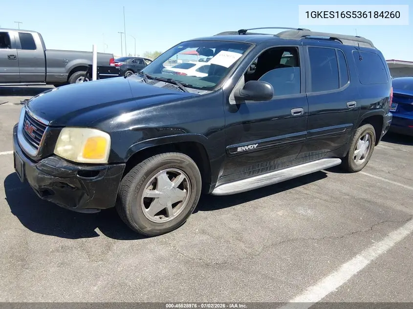 2003 GMC Envoy Xl Sle VIN: 1GKES16S536184260 Lot: 45528976