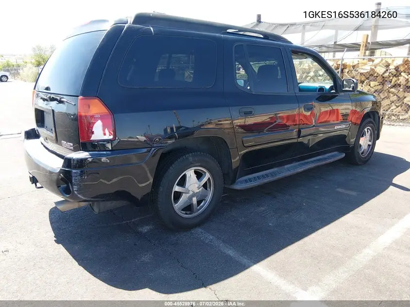 2003 GMC Envoy Xl Sle VIN: 1GKES16S536184260 Lot: 45528976