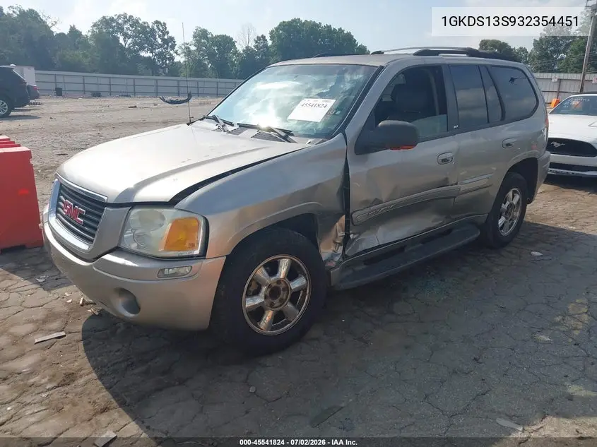 2003 GMC Envoy Slt VIN: 1GKDS13S932354451 Lot: 45541824
