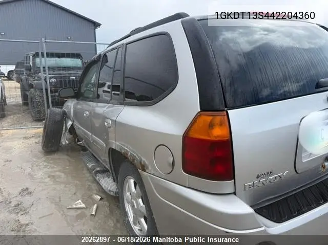 2004 GMC Envoy VIN: 1GKDT13S442204360 Lot: 20262897