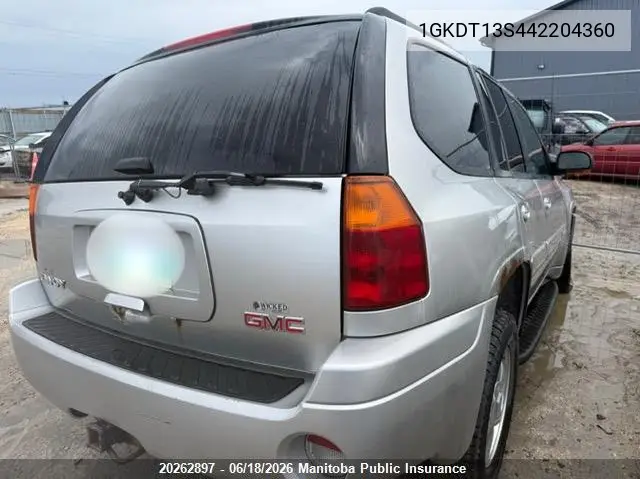 2004 GMC Envoy VIN: 1GKDT13S442204360 Lot: 20262897
