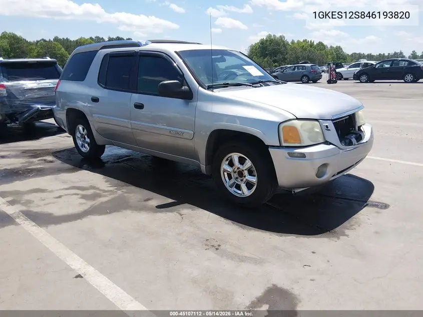 2004 GMC Envoy Xuv Sle VIN: 1GKES12S846193820 Lot: 45107112