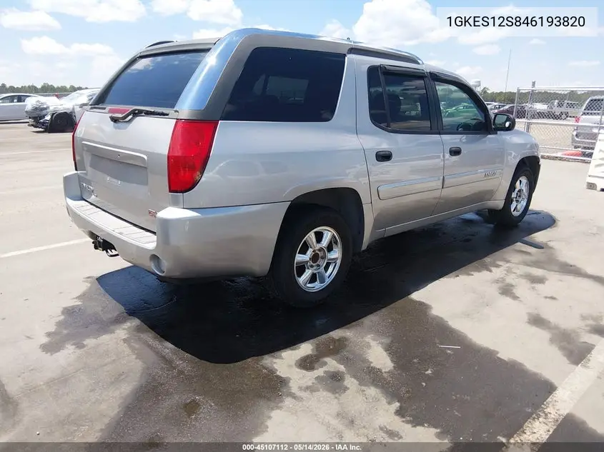 2004 GMC Envoy Xuv Sle VIN: 1GKES12S846193820 Lot: 45107112