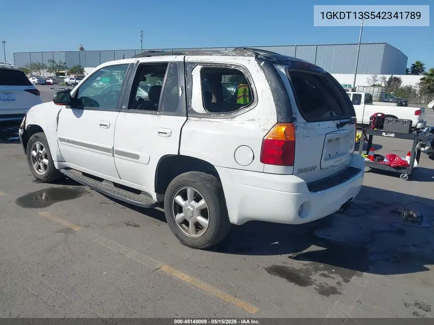 2004 GMC Envoy Slt VIN: 1GKDT13S542341789 Lot: 45140009