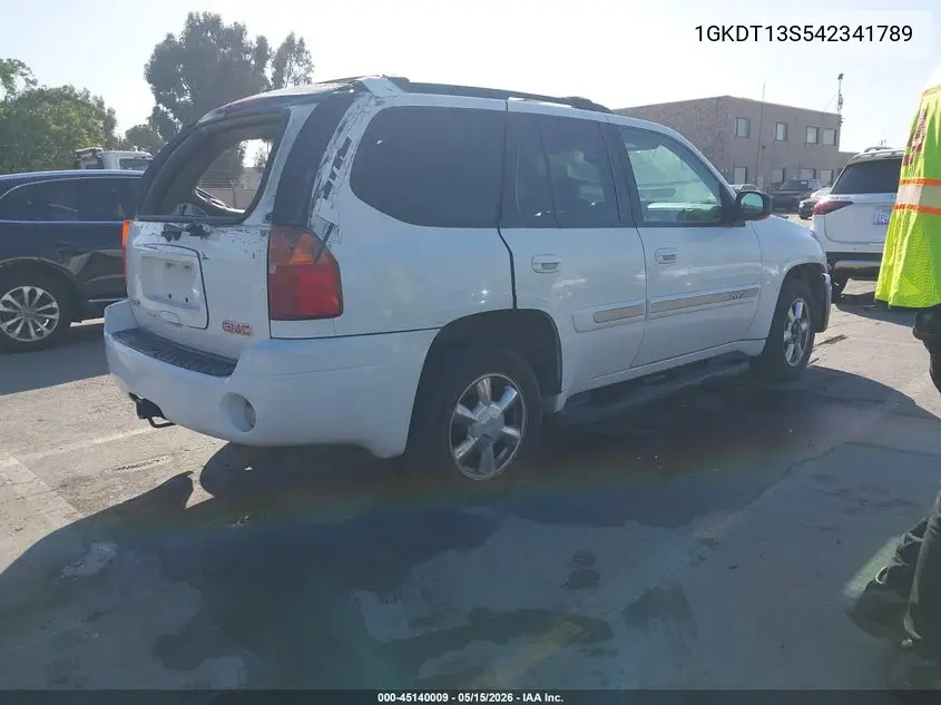 2004 GMC Envoy Slt VIN: 1GKDT13S542341789 Lot: 45140009