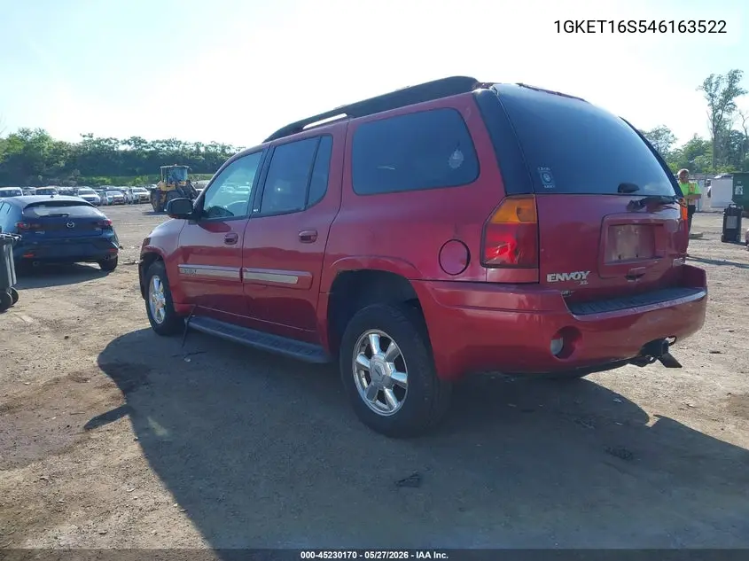 2004 GMC Envoy Xl Slt VIN: 1GKET16S546163522 Lot: 45230170
