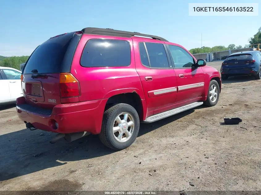 2004 GMC Envoy Xl Slt VIN: 1GKET16S546163522 Lot: 45230170