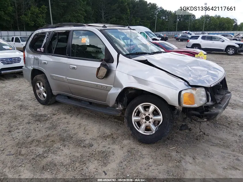 2004 GMC Envoy Slt VIN: 1GKDS13S642117661 Lot: 45244782