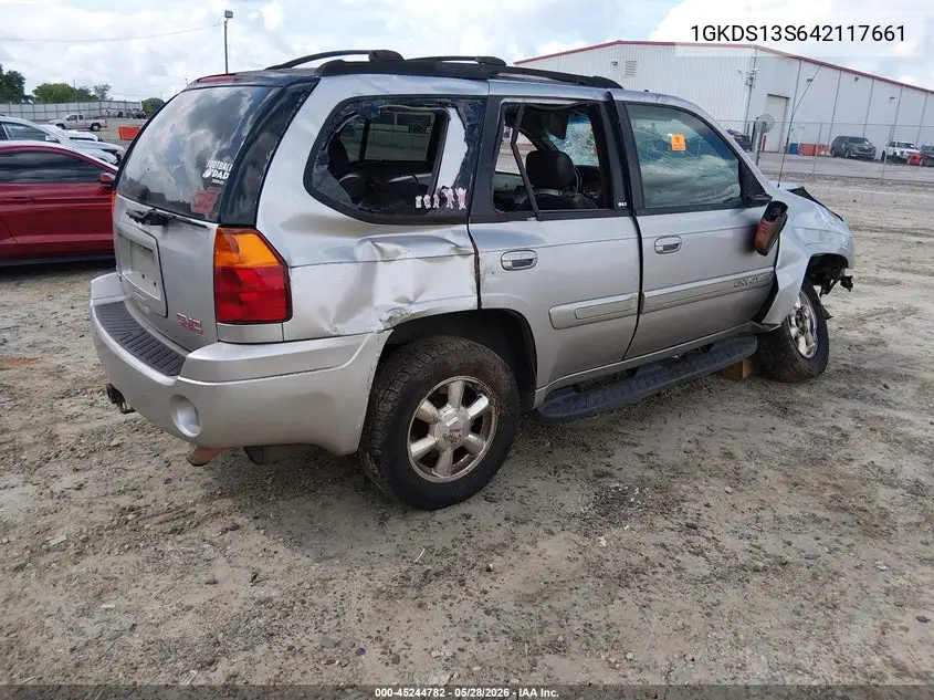2004 GMC Envoy Slt VIN: 1GKDS13S642117661 Lot: 45244782