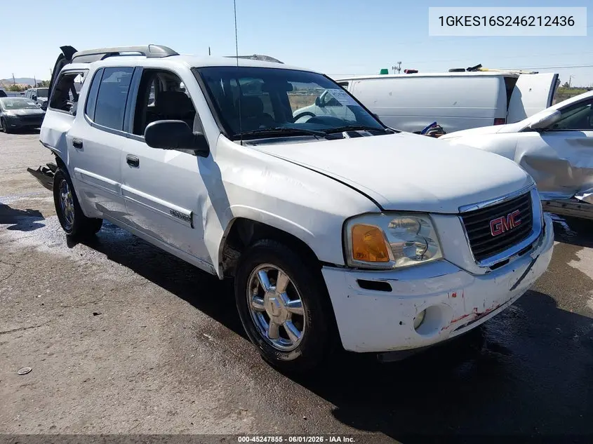 2004 GMC Envoy Xl Sle VIN: 1GKES16S246212436 Lot: 45247855