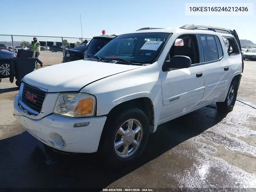 2004 GMC Envoy Xl Sle VIN: 1GKES16S246212436 Lot: 45247855
