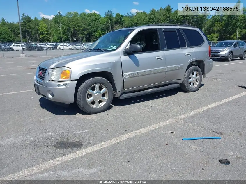 2004 GMC Envoy Slt VIN: 1GKDT13S042188576 Lot: 45251375