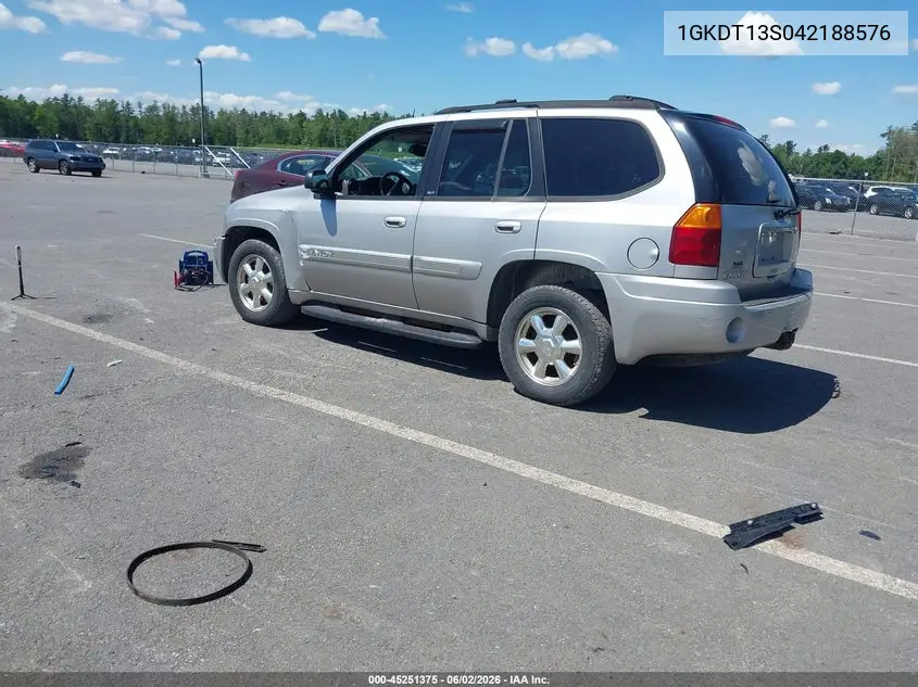 2004 GMC Envoy Slt VIN: 1GKDT13S042188576 Lot: 45251375