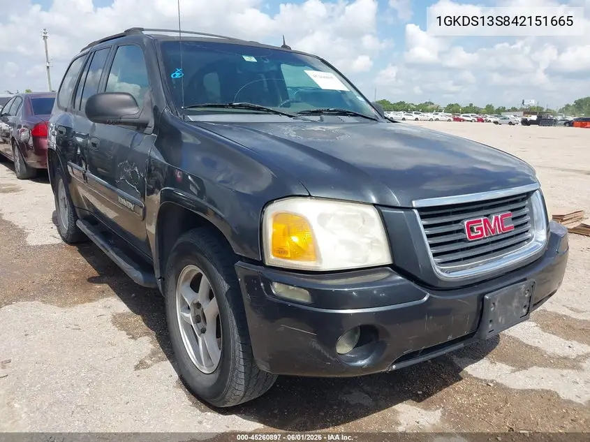 2004 GMC Envoy Sle VIN: 1GKDS13S842151665 Lot: 45260897