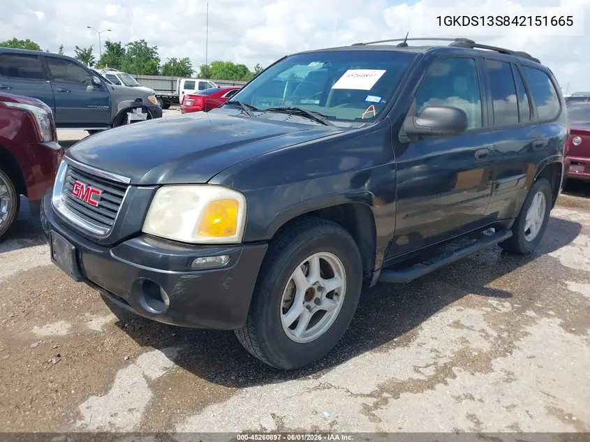 2004 GMC Envoy Sle VIN: 1GKDS13S842151665 Lot: 45260897