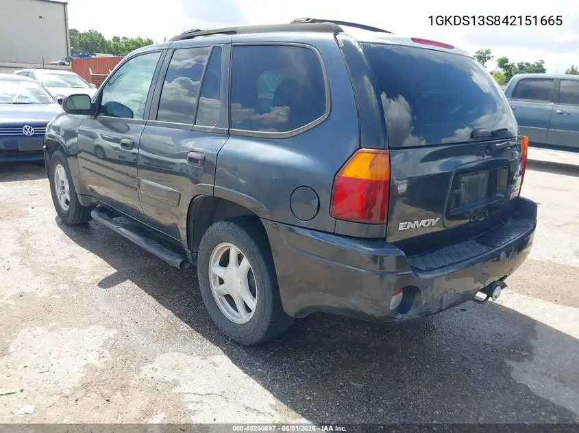2004 GMC Envoy Sle VIN: 1GKDS13S842151665 Lot: 45260897