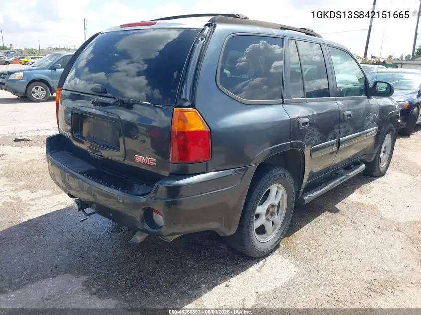 2004 GMC Envoy Sle VIN: 1GKDS13S842151665 Lot: 45260897