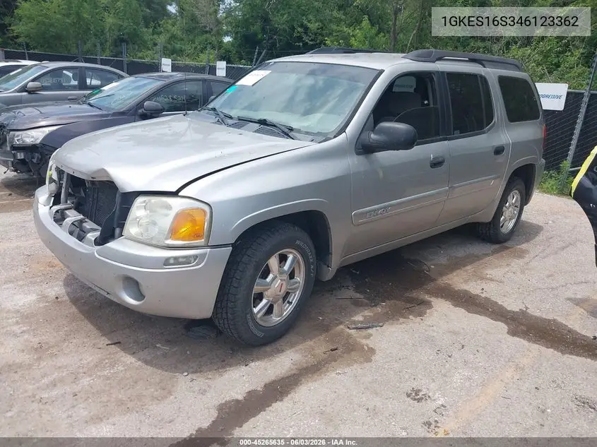 2004 GMC Envoy Xl Sle VIN: 1GKES16S346123362 Lot: 45265635