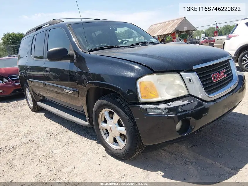 2004 GMC Envoy Xl Sle VIN: 1GKET16S746220822 Lot: 45301944