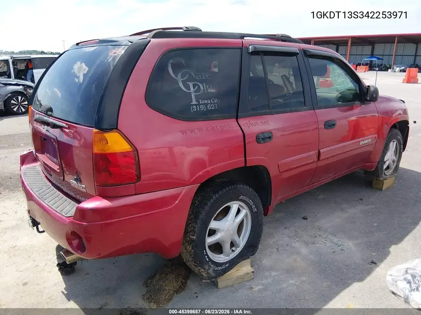 2004 GMC Envoy Sle VIN: 1GKDT13S342253971 Lot: 45398657