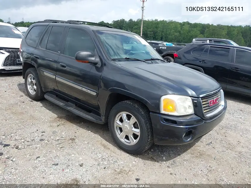 2004 GMC Envoy Slt VIN: 1GKDS13S242165111 Lot: 45412791
