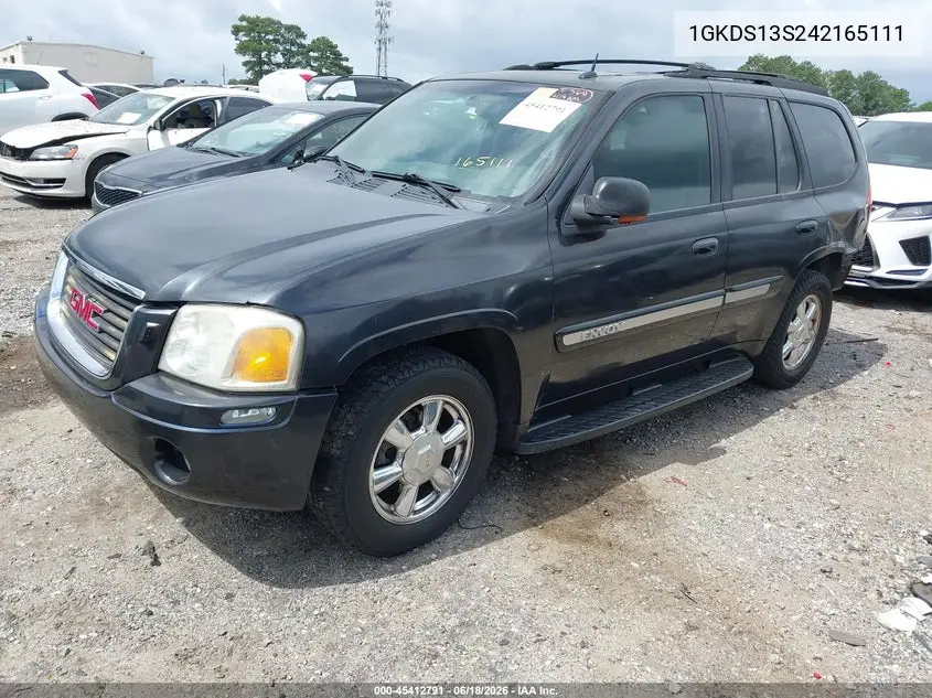 2004 GMC Envoy Slt VIN: 1GKDS13S242165111 Lot: 45412791
