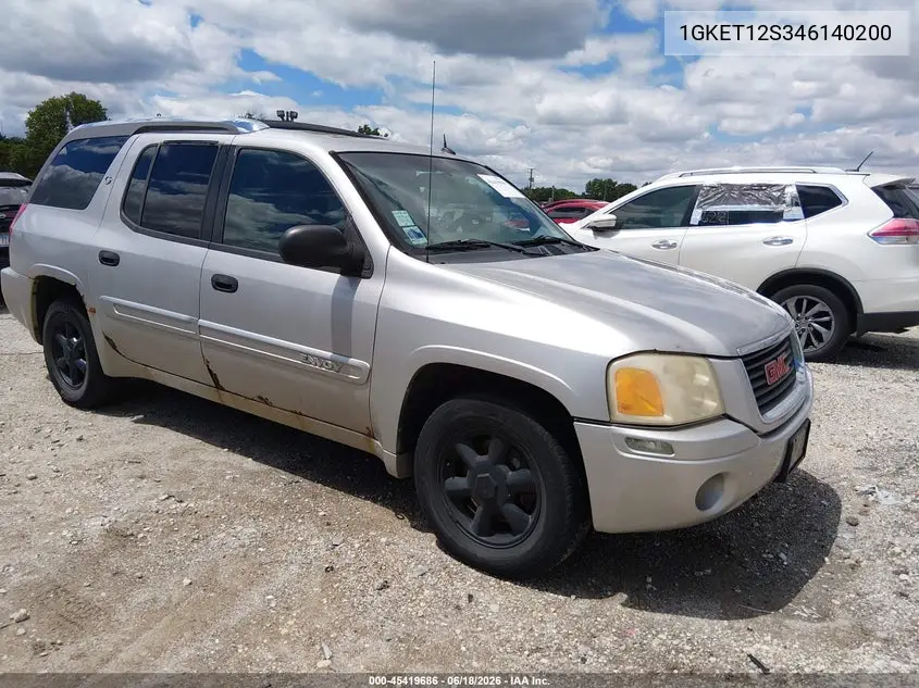 2004 GMC Envoy Xuv Sle VIN: 1GKET12S346140200 Lot: 45419686