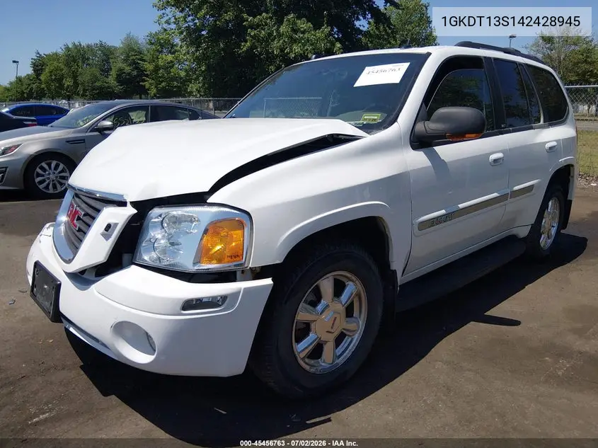 2004 GMC Envoy Slt VIN: 1GKDT13S142428945 Lot: 45456763