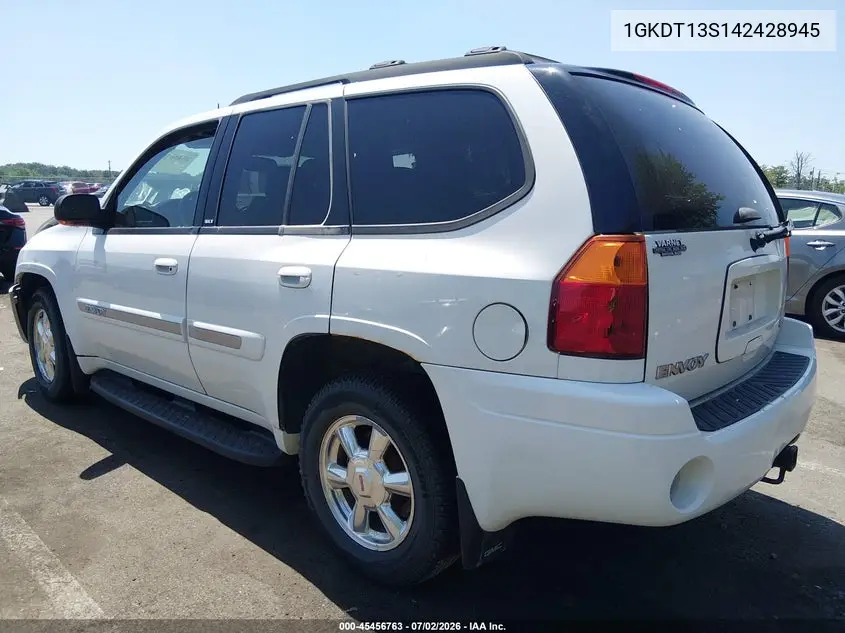 2004 GMC Envoy Slt VIN: 1GKDT13S142428945 Lot: 45456763