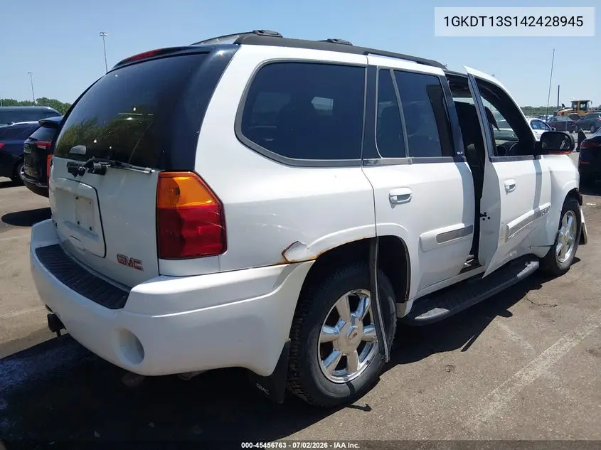 2004 GMC Envoy Slt VIN: 1GKDT13S142428945 Lot: 45456763