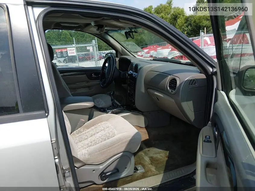 2004 GMC Envoy Sle VIN: 1GKDS13S142136960 Lot: 45457516