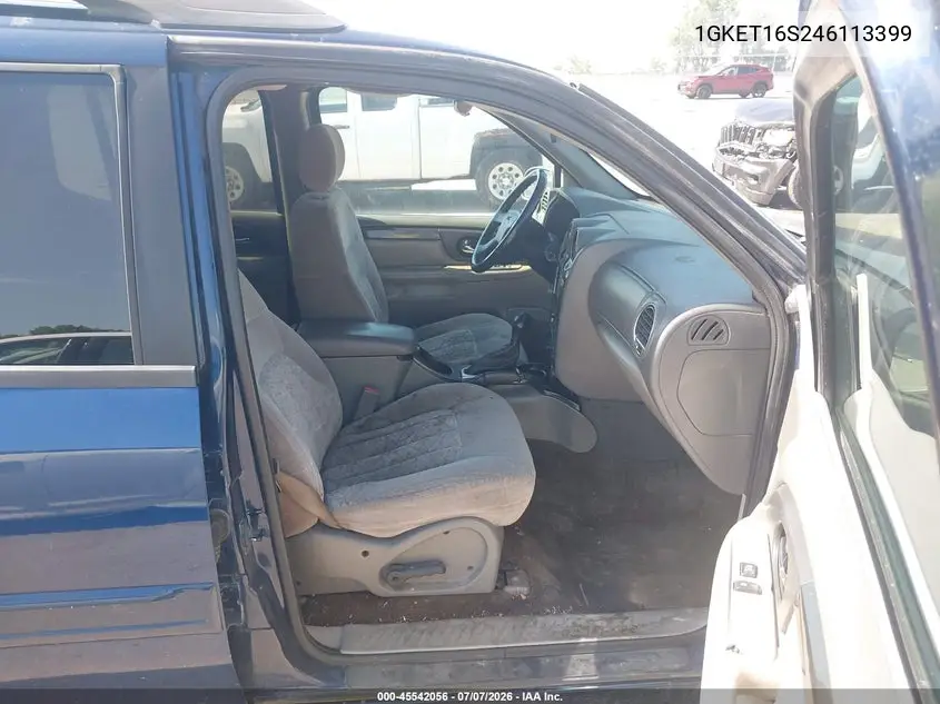 2004 GMC Envoy Xl Sle VIN: 1GKET16S246113399 Lot: 45542056