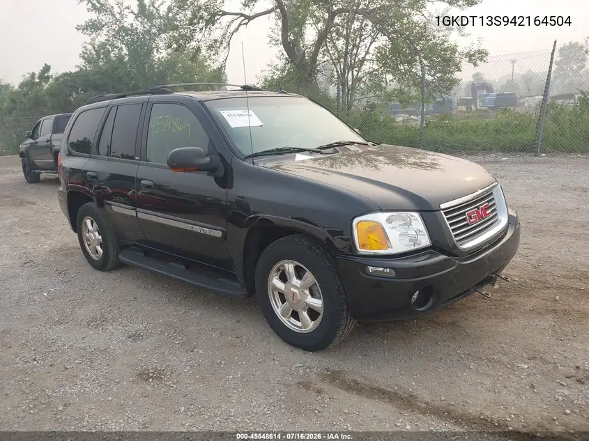 2004 GMC Envoy Slt VIN: 1GKDT13S942164504 Lot: 45548614