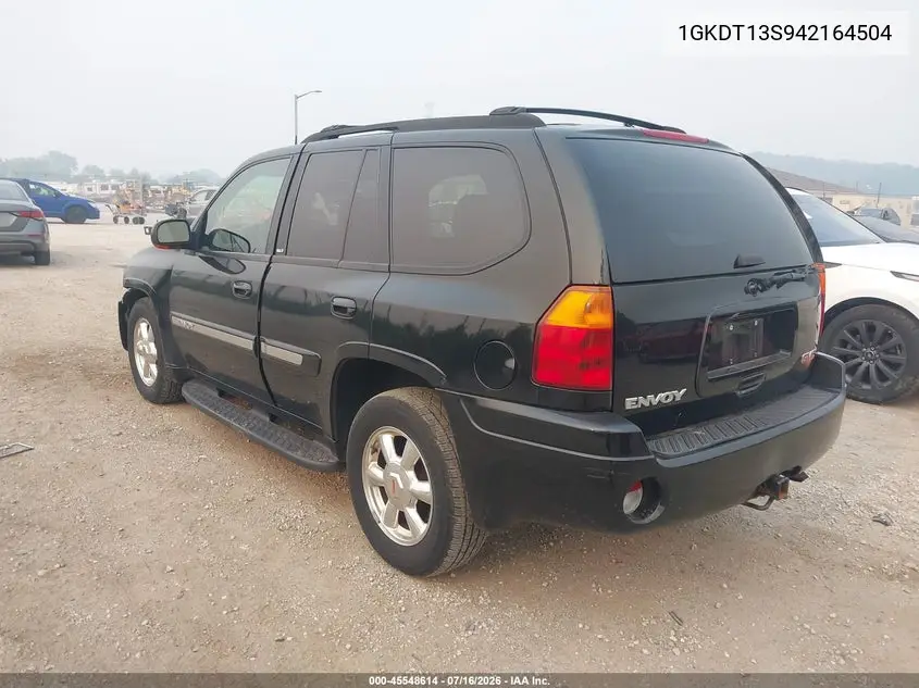 2004 GMC Envoy Slt VIN: 1GKDT13S942164504 Lot: 45548614