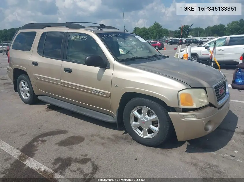 2004 GMC Envoy Xl Sle VIN: 1GKET16P346133351 Lot: 45592973