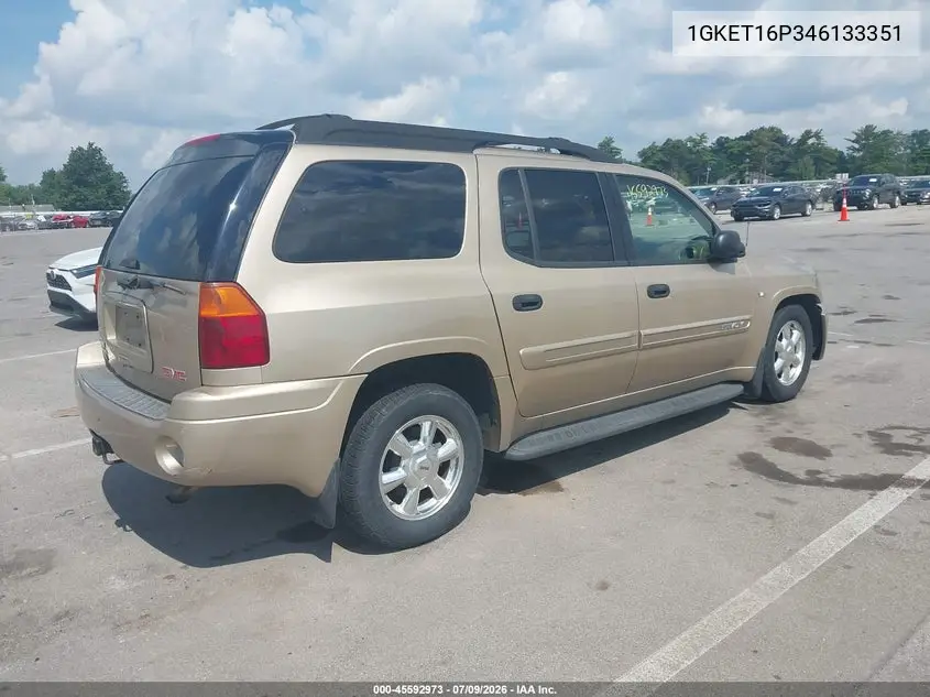 2004 GMC Envoy Xl Sle VIN: 1GKET16P346133351 Lot: 45592973