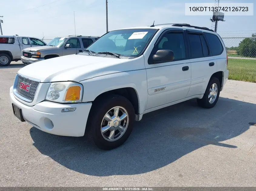 2004 GMC Envoy Sle VIN: 1GKDT13S742126723 Lot: 45650975