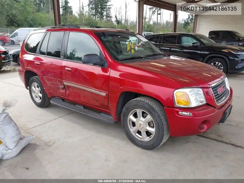 2004 GMC Envoy Slt VIN: 1GKDT13S442186135 Lot: 45656765